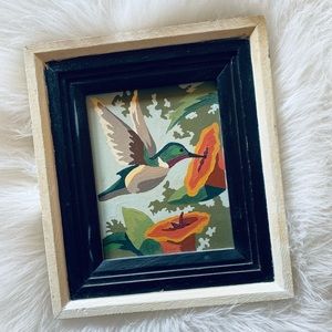 Vintage Paint By Number Hummingbird